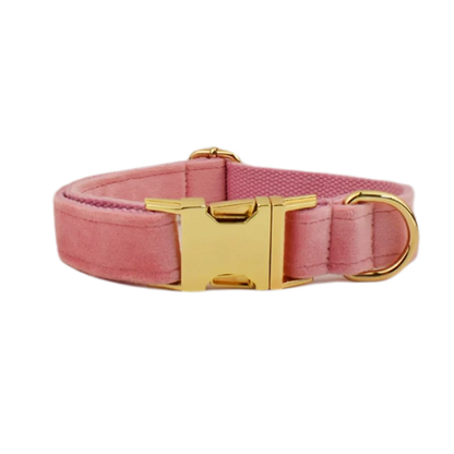 Velvet Collar Free Engrave Dog Collar Leash Dog Collars
