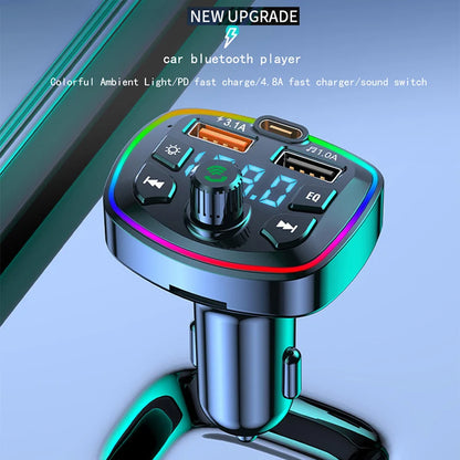 Car Bluetooth 5.0 FM Transmitter Wireless Adapter Car Accessories
