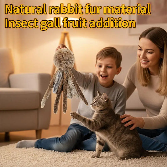 Artificial Rabbit Fur Cat Toys Hunting Ability Training Toy