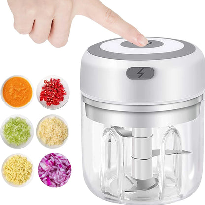 100ml/250ml Electric Mini Garlic Press Chopper Grinder