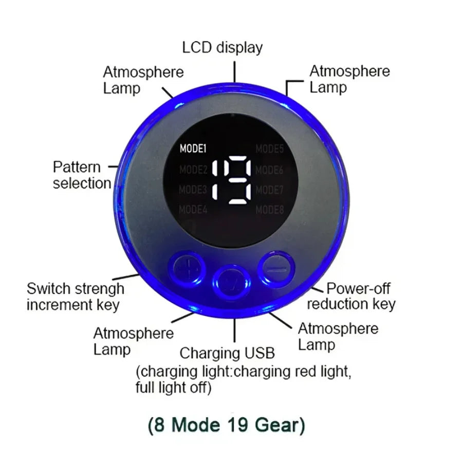 USB Rechargeable EMS Muscle Stimulator ABS Arm 3 IN 1 Trainer