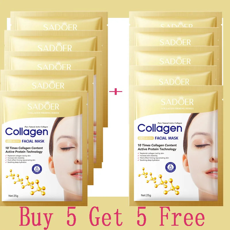 Collagen Anti Wrinkle Facial Mask Anti Aging Fade Fine Lines