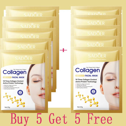 Collagen Anti Wrinkle Facial Mask Anti Aging Fade Fine Lines