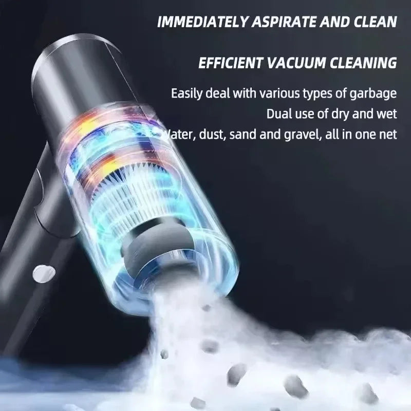 Wireless Car Vacuum USB Charging Wet Dry Dual-use Cleaner