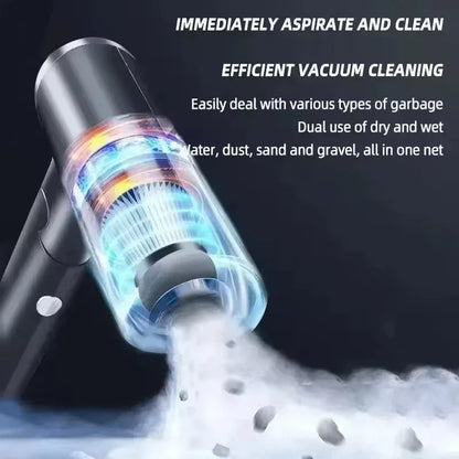 Wireless Car Vacuum USB Charging Wet Dry Dual-use Cleaner