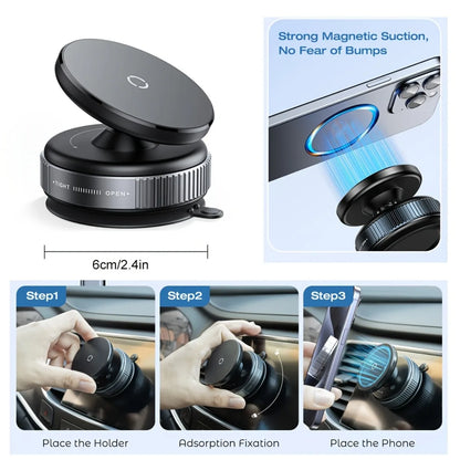Phone Mount Vacuum Magnetic Phone Holder for Car