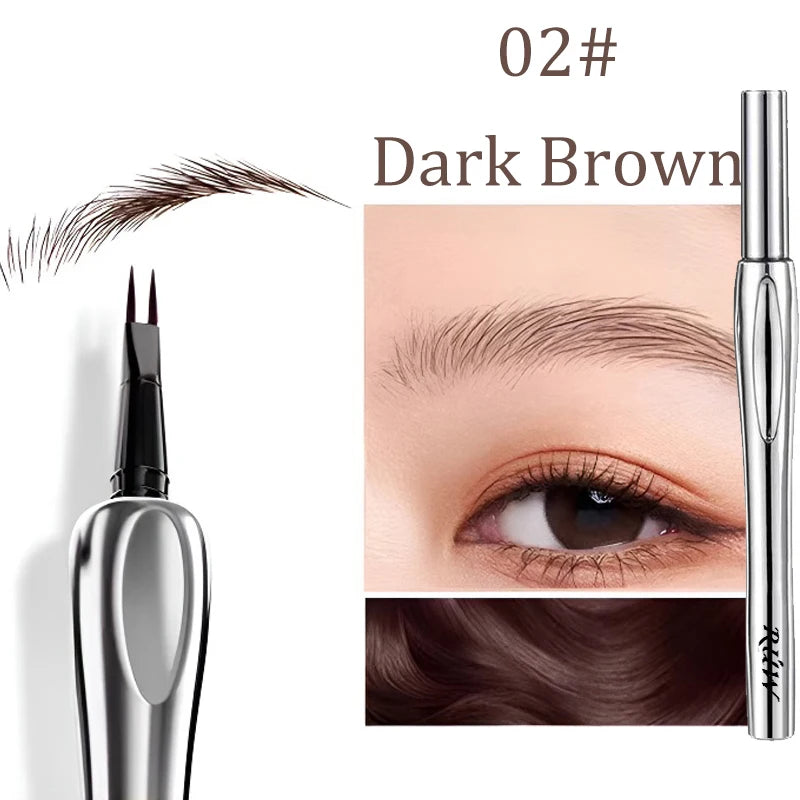 2 Forks Tip Liquid Eyebrow Pen All Day Wear Waterproof
