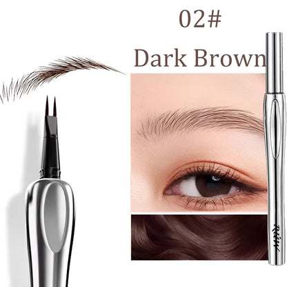 2 Forks Tip Liquid Eyebrow Pen All Day Wear Waterproof
