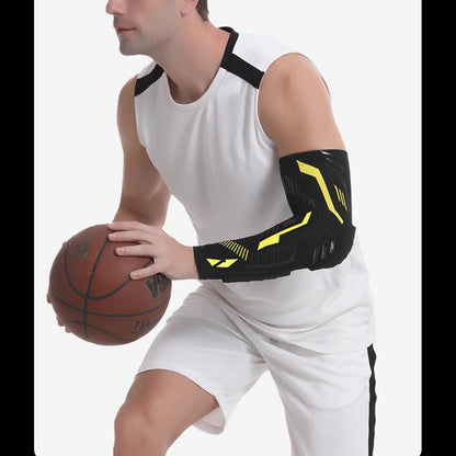 1 Pc Sports Padded Arm Sleeves Protective Compression Elbow Pad