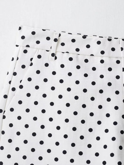 HH Fashion Women's Polka Dot Print Short Coats