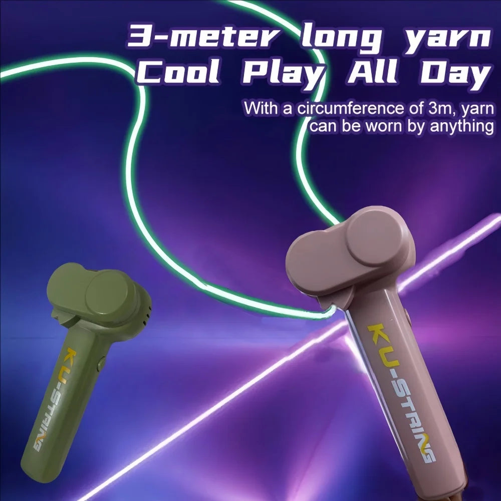 Glow-in-the-dark fun electric rope thruster children's outdoor