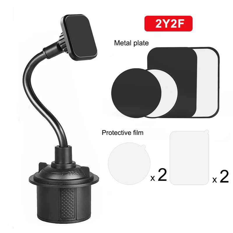 Magnetic Cup Holder Phone Mount Flexible Magnets Mount