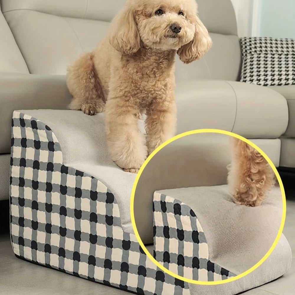 Pet 2/3 Steps High Density Foam Dog Secure Stairs Ramps