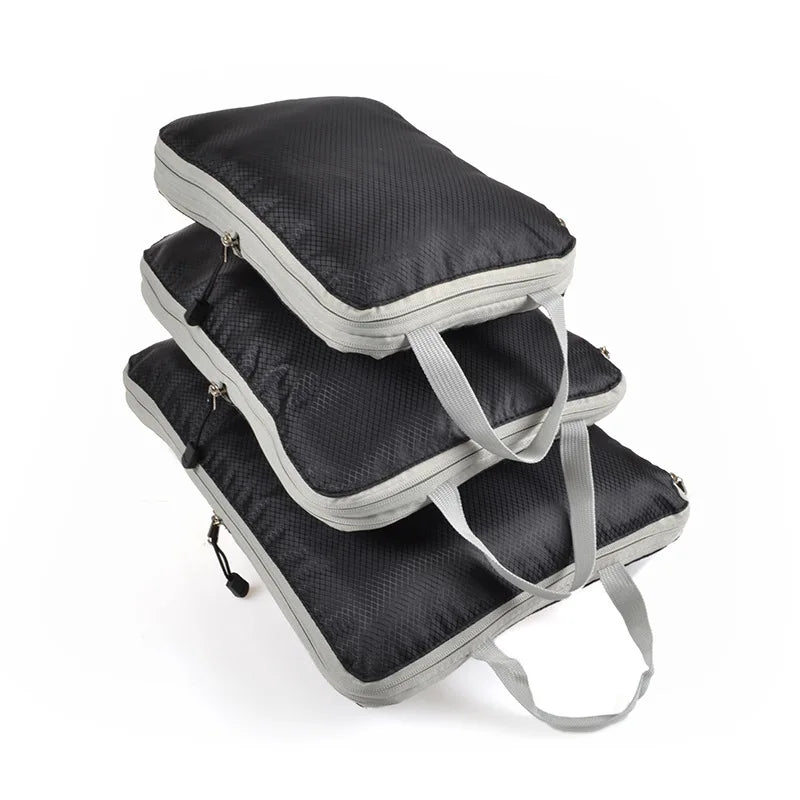 Travel Compression Packing Cubes Suitcase  Organizer Set