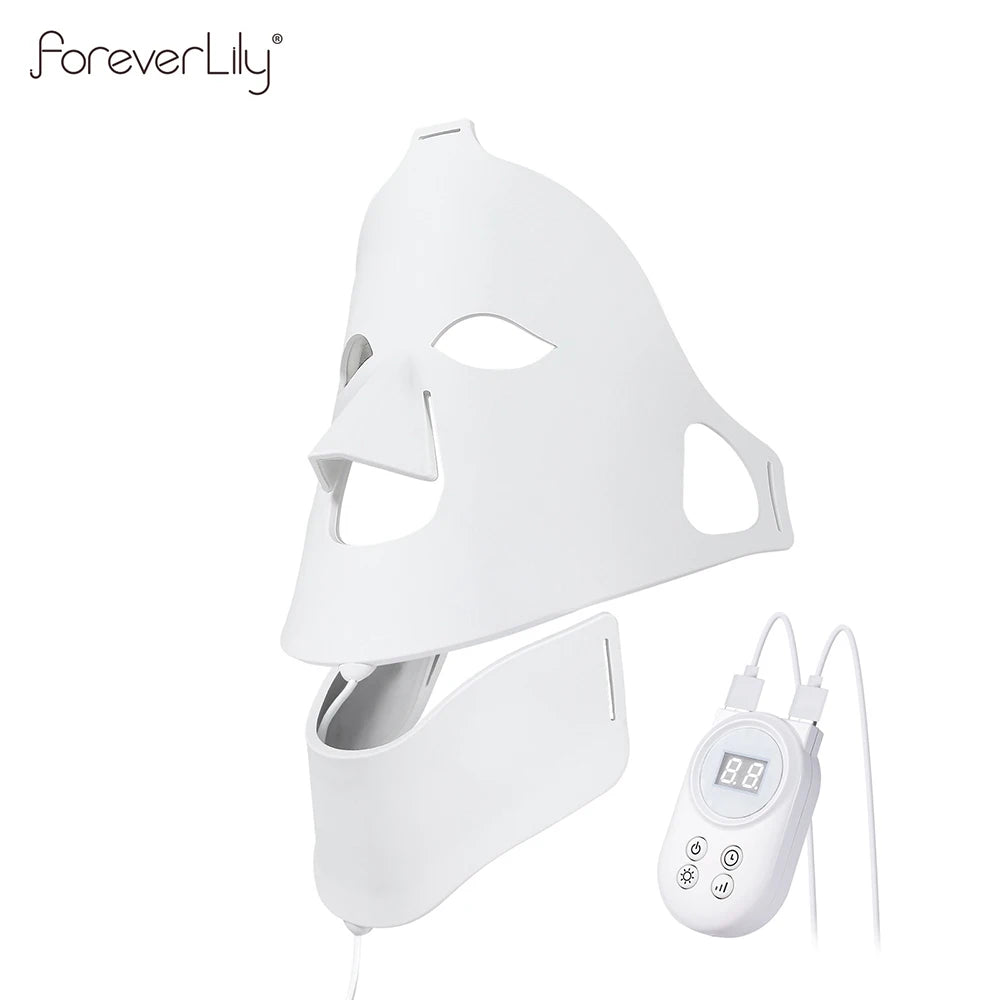 7 Colors Photon Face Neck LED Mask 3D Flexible Silicone