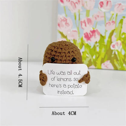 Positive Energy Potato Doll Home Decoration Mini Plush Knitting Wool