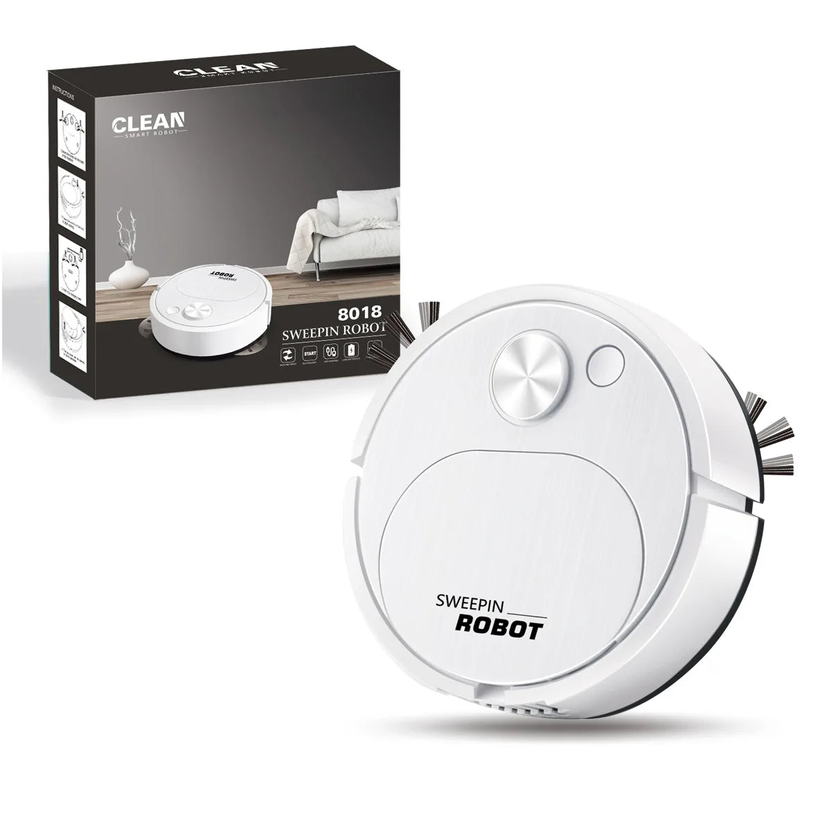 NEW USB Sweeping Robot Vacuum Cleaner Mopping 3 In 1 Smart Wireless