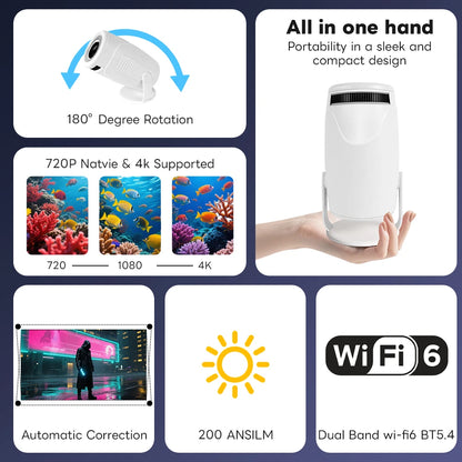 Perfect for Home Cinema Outdoor HY900 Projector