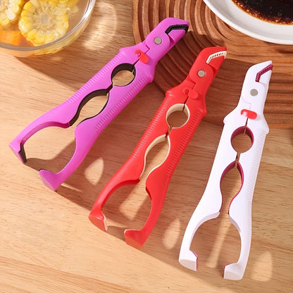 3-in-1 Heat-Proof Dish Clips for Kitchen, Anti-Slip Plate Grippers
