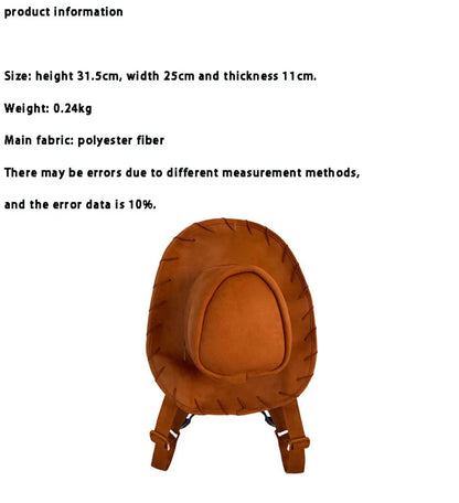 Cartoon Cowboy Hat Backpack Cute Fashion Creative Backpack