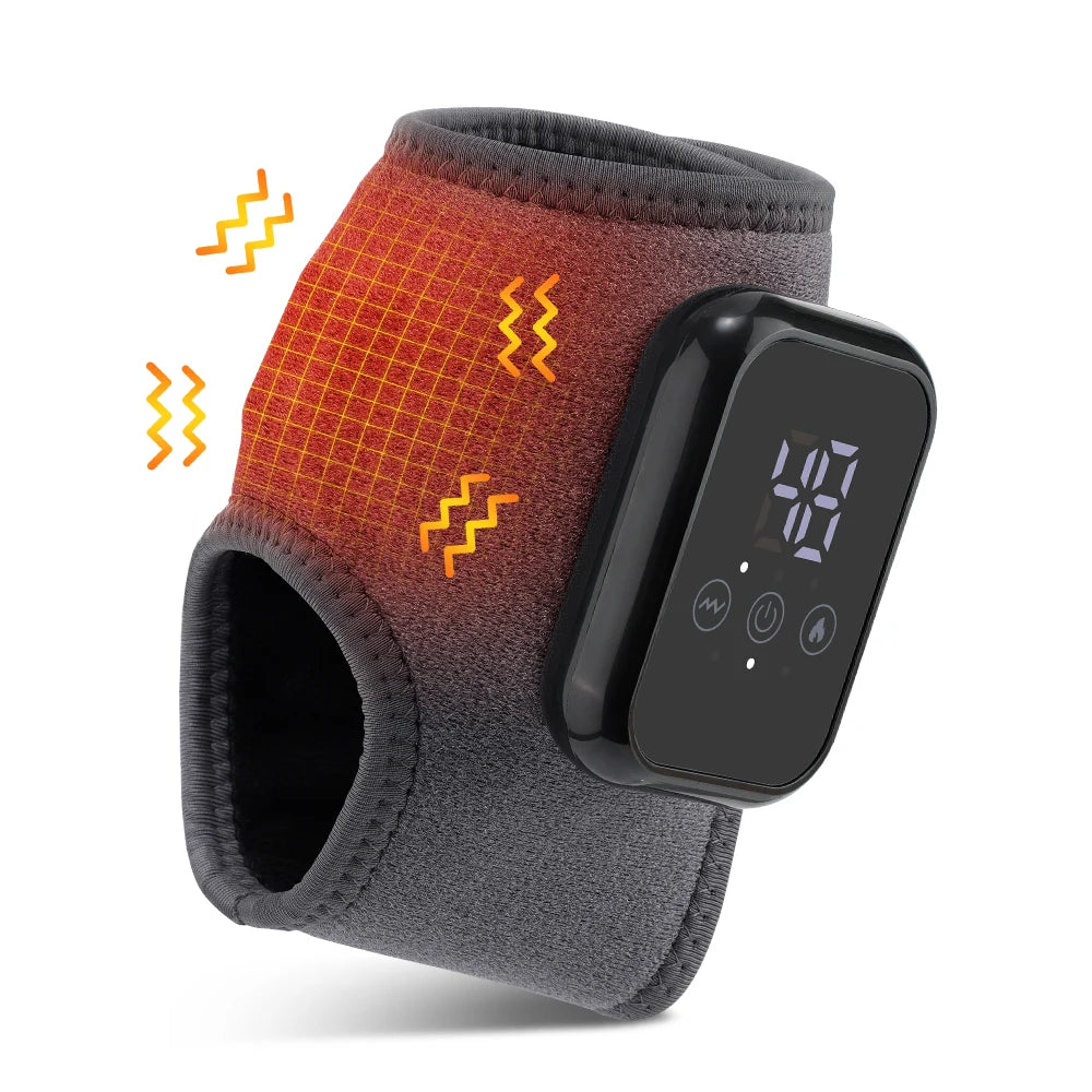 Heated Ankle Massager Hot Compresses Vibration Massage