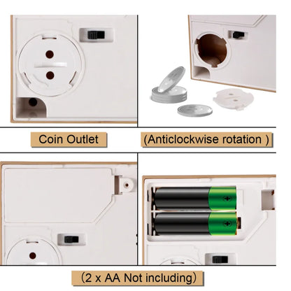 Cute Automated Panda Cat Steal Coin Bank Money Saving Box
