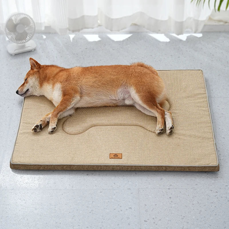 Winter Washable Dog Bed Reversible Dog Crate Pad
