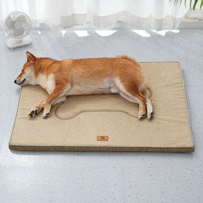 Winter Washable Dog Bed Reversible Dog Crate Pad