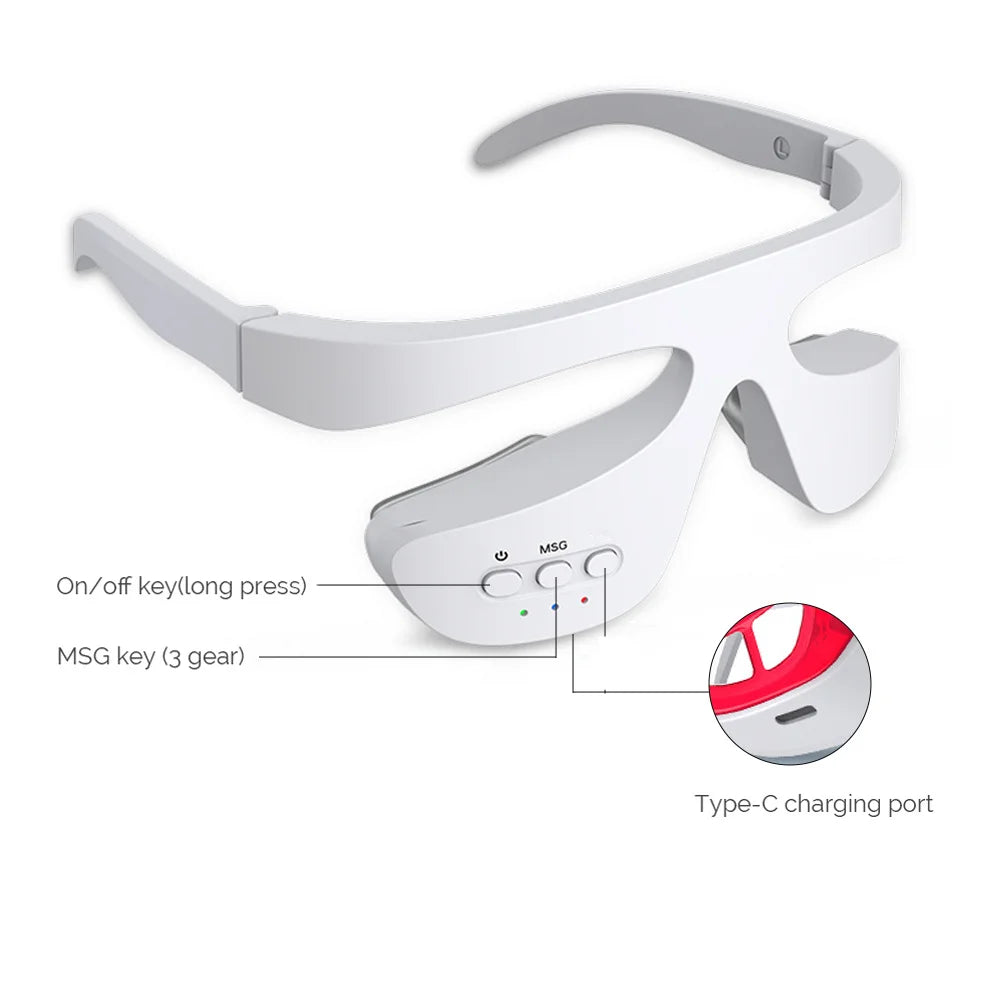 Electric Eye Massager Red Light Relieves Eye Fatigue