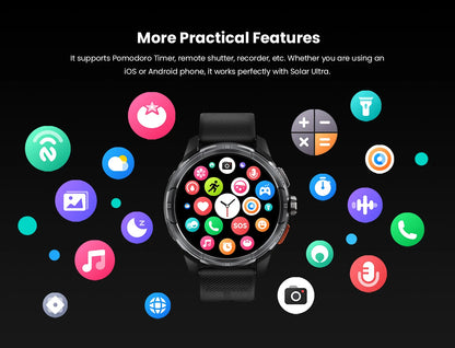 HAYLOU Solar Ultra GPS Smartwatch 1.6” AMOLED Display