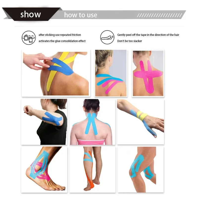 Sports Waterproof Kinesiology Tape Stickers Athletic Bandage