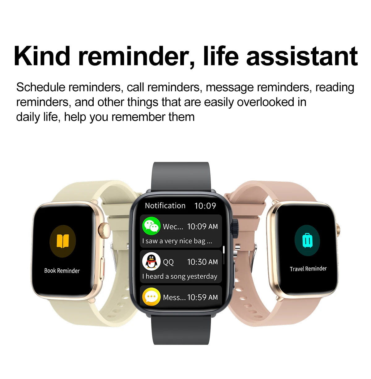 New Women Men AI Smart Diagnosis Watch HRV+PPG Blood Pressure