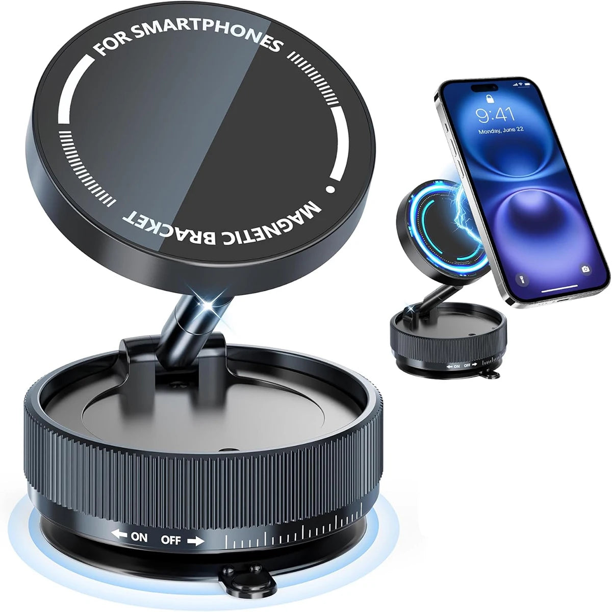Magnetic Suction Cup Phone Mount for Magsafe 360° Adjustable