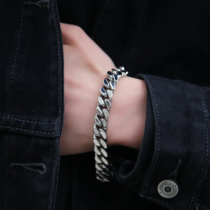 316 Stainless Steel Plated 18k Gold Fashion Hip Hop Bracelet