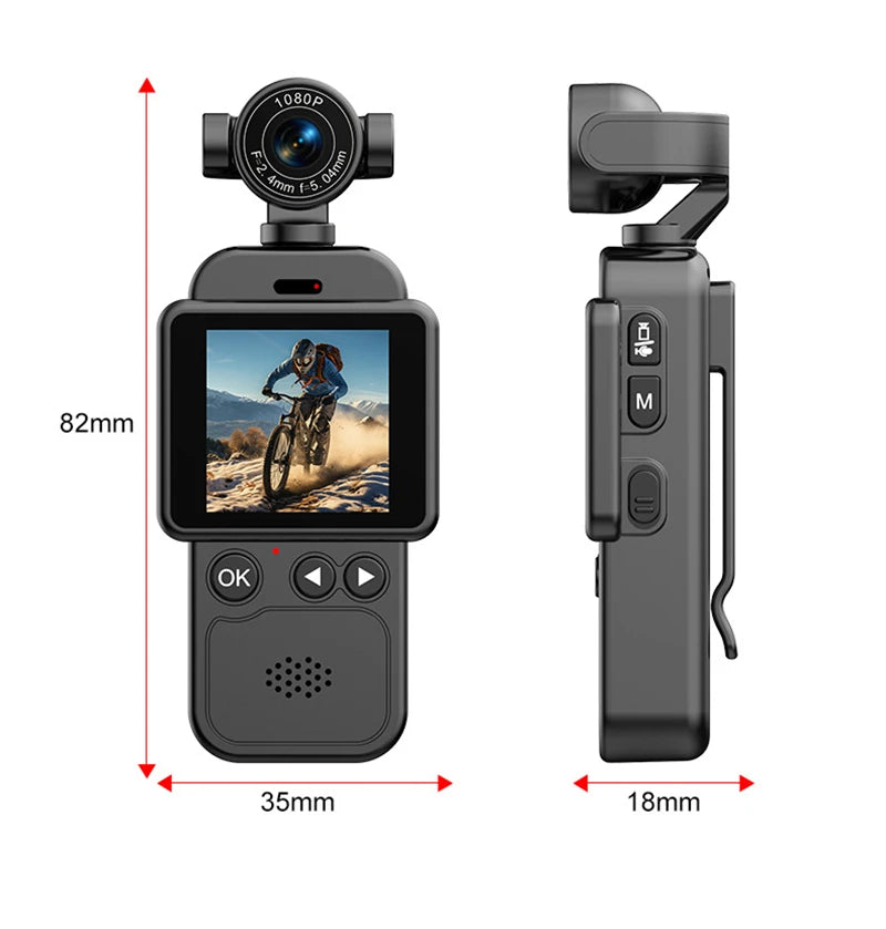 Lenovo 360° Handheld Chest Mount Action Cam 1080P HD