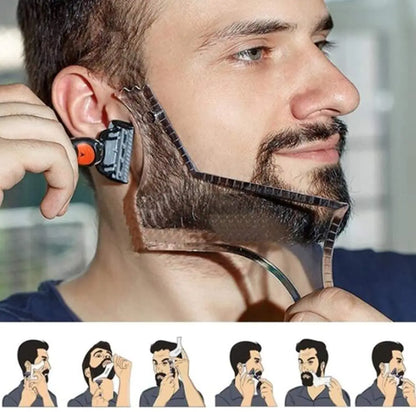 All-in-One Beard Styling Comb - Creative Stencil And Shaping Template Tools
