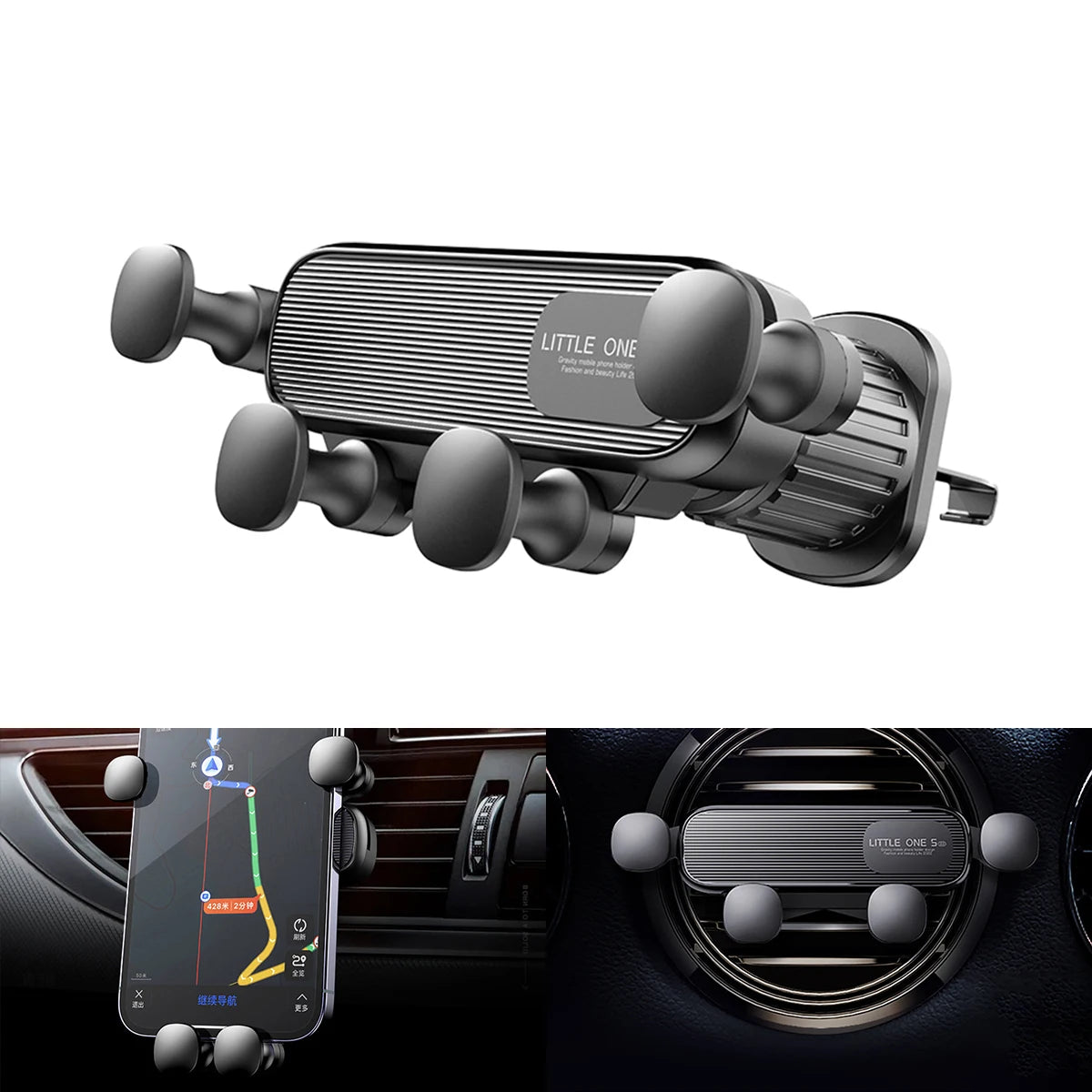 Gravity Car Phone Holder for 4.7-7 inch Mobile Phone Car Air Vent