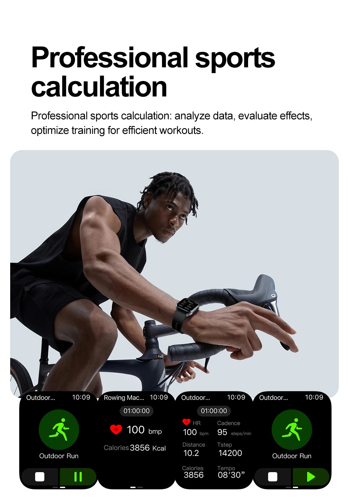 New AI Health Care Accurate detection ECG Smart Watch