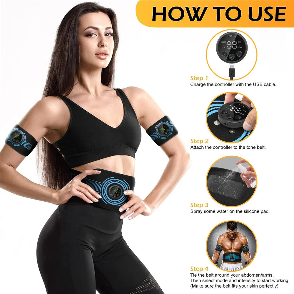 Intelligent EMS Belt Massage Set Full Body Muscle Stimulation