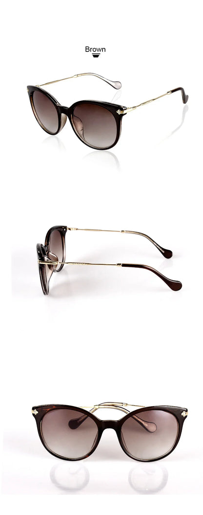 TAGION Fashion Unisex Cat Eye Plastic Frame Sunglasses