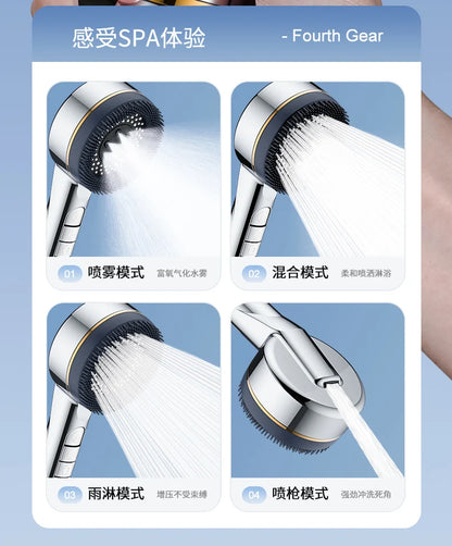 Filtered Supercharged Shower Head Four-speed Adjustment
