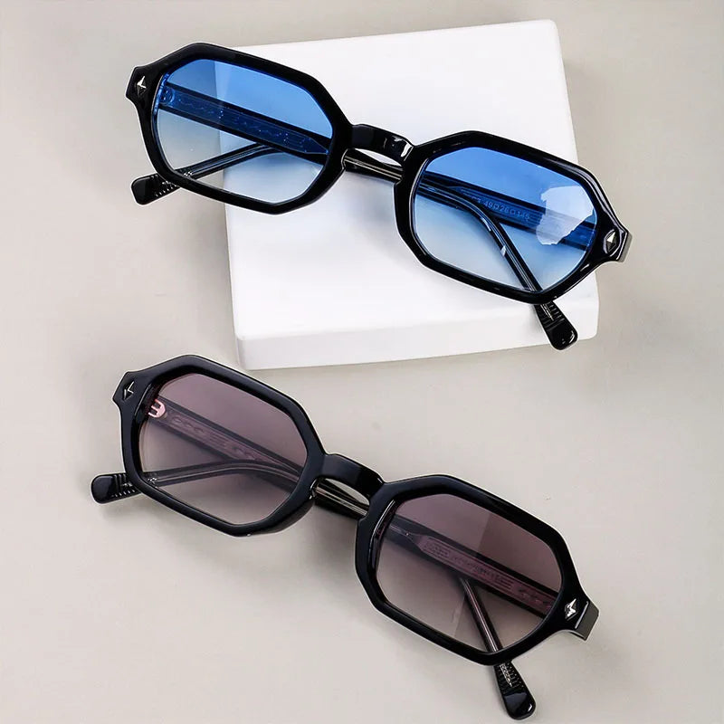 TANGOWO New Fashion Polygon Punk Sunglasses Luxury Brand