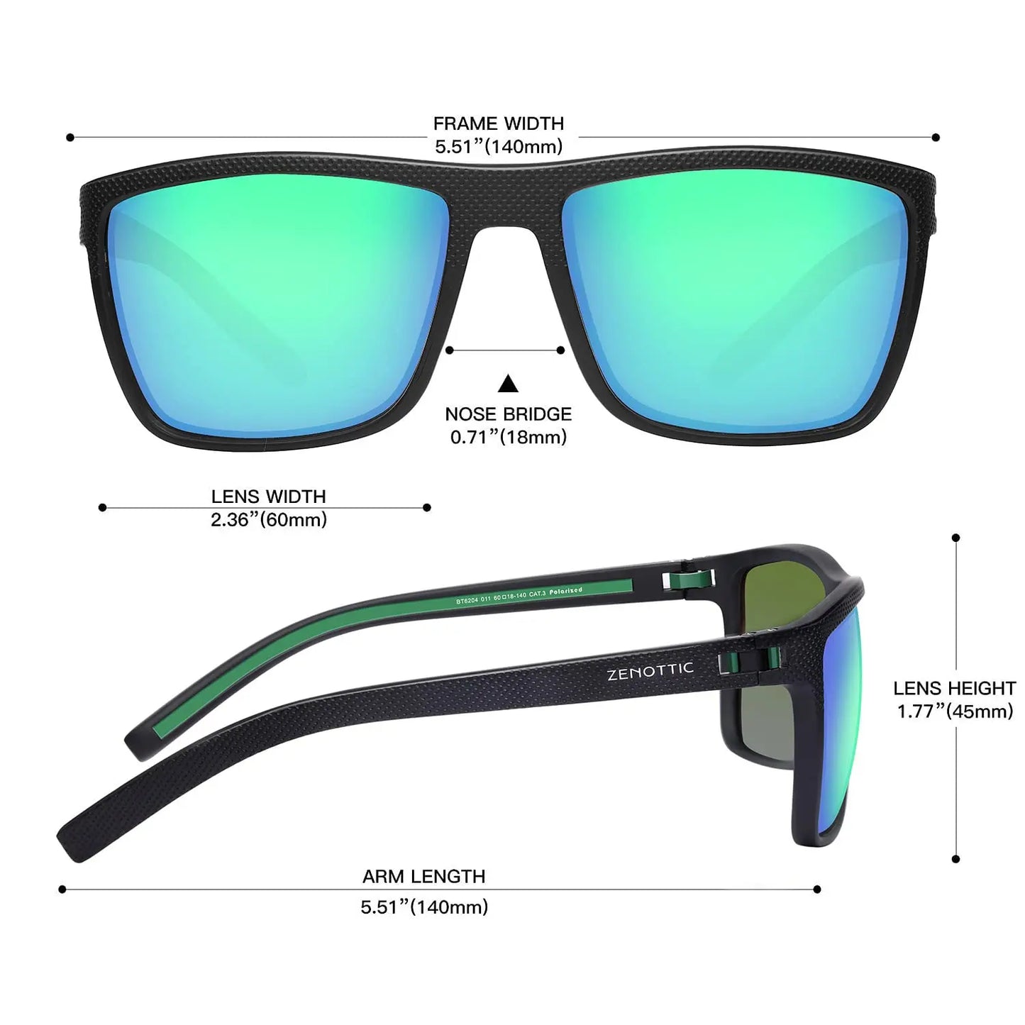 Polarized Sunglasses for Men Shades Lightweight TR90 Frame