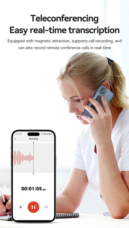 AI Powerd ChatGPT-4 App Phone Call Mini Audio Voice Recorder