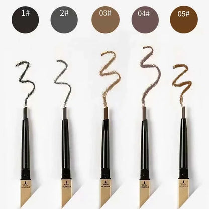 Double Head Eyebrow Pencil with Brush Waterproof Smooth