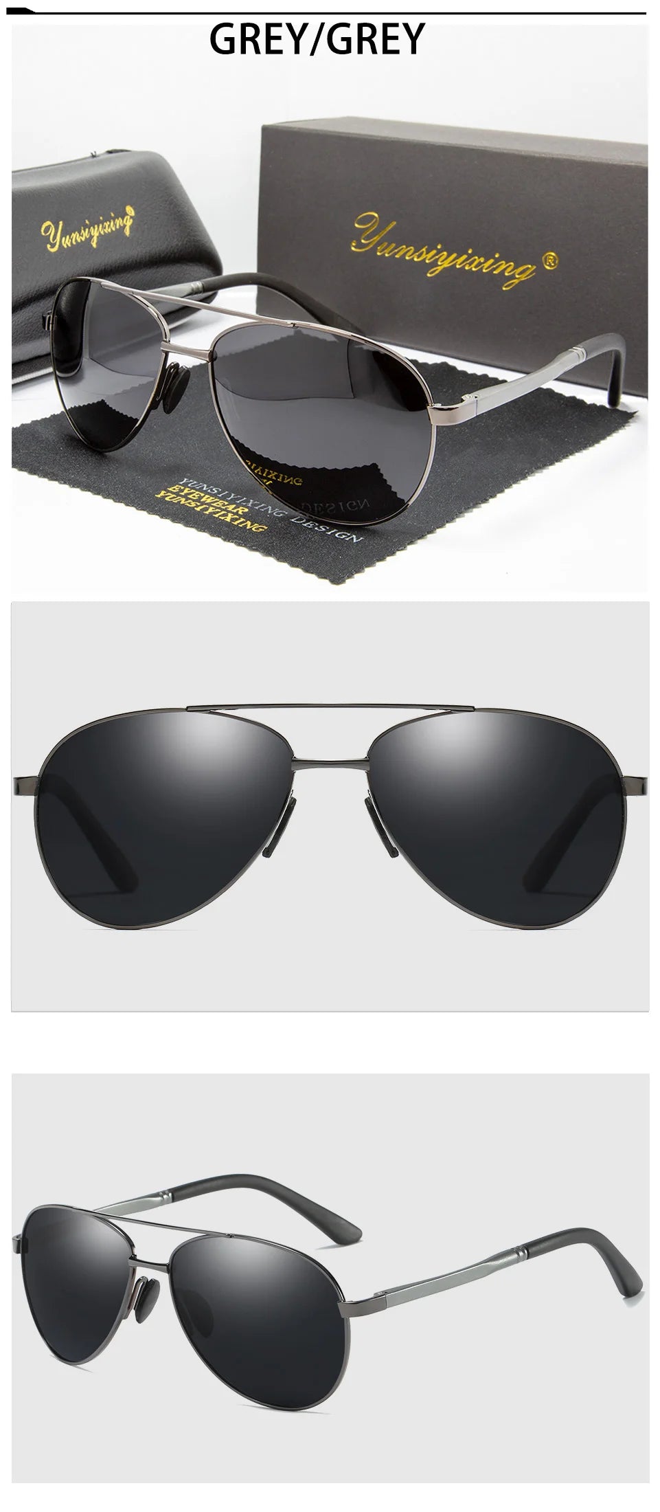 YSYX Pilot Polarized Sunglasses Men Classic Vintage