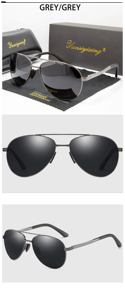 YSYX Pilot Polarized Sunglasses Men Classic Vintage