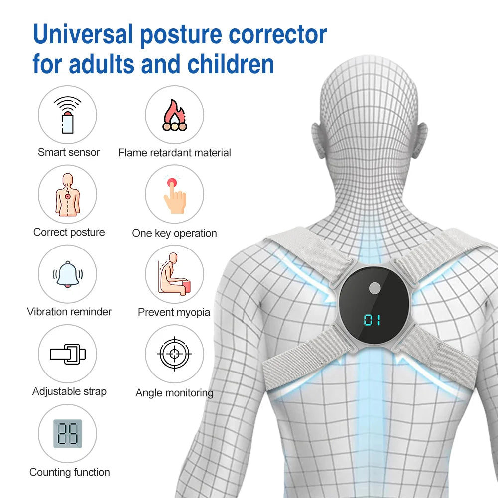 Smart Electric Posture Corrector Back Brace Support Belt