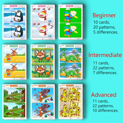 Find the Difference, Fun Concentration Training Game Pictures