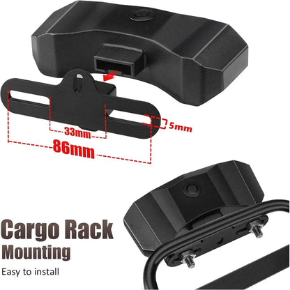 Wireless Bicycle Alarm Rear Tail Light With Turn Signal IP65